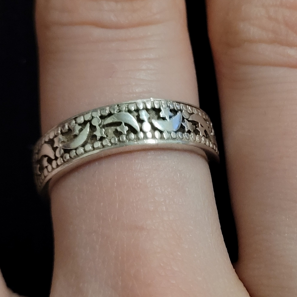 Silver Cosmic Ring